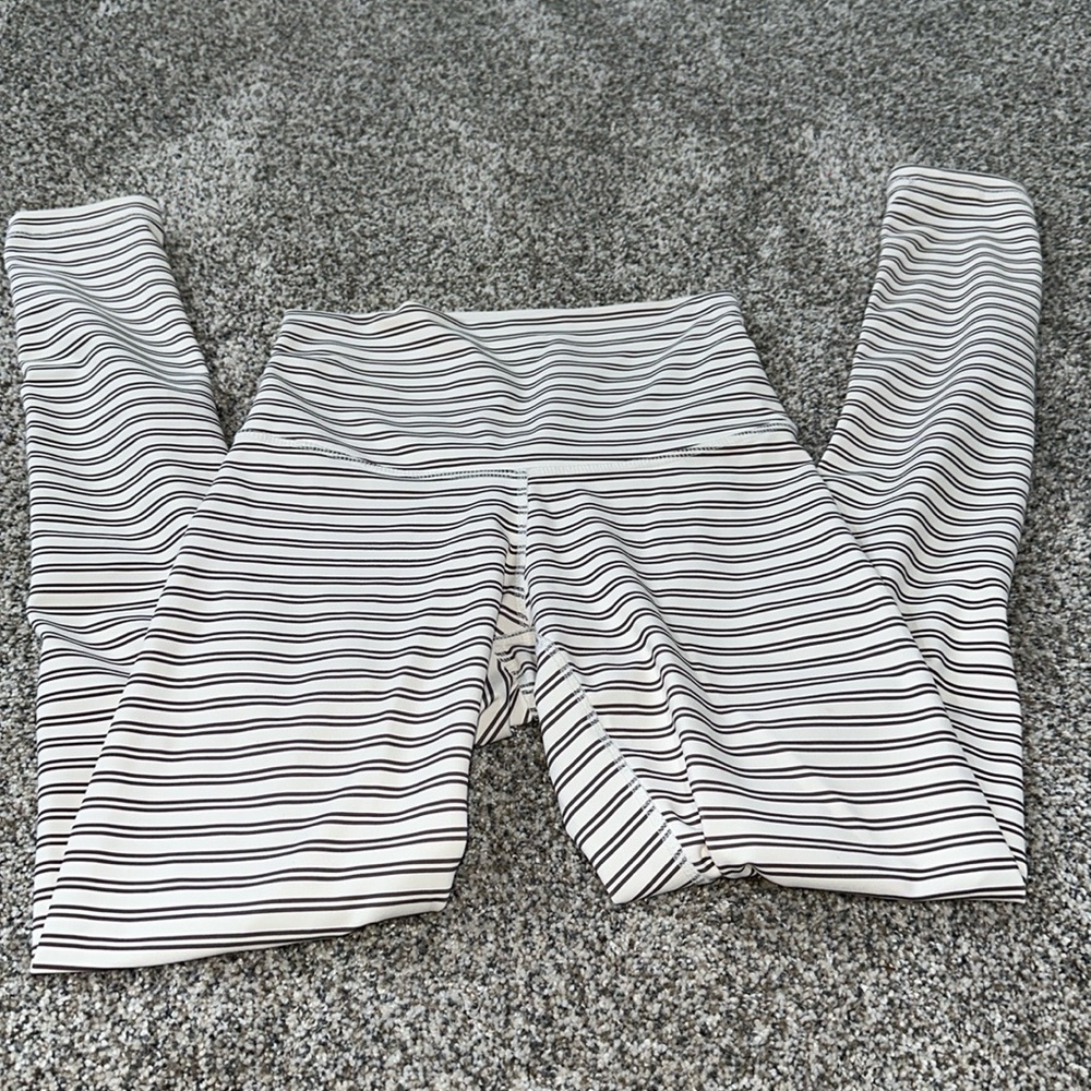 DYI Brown Candy Striped leggings